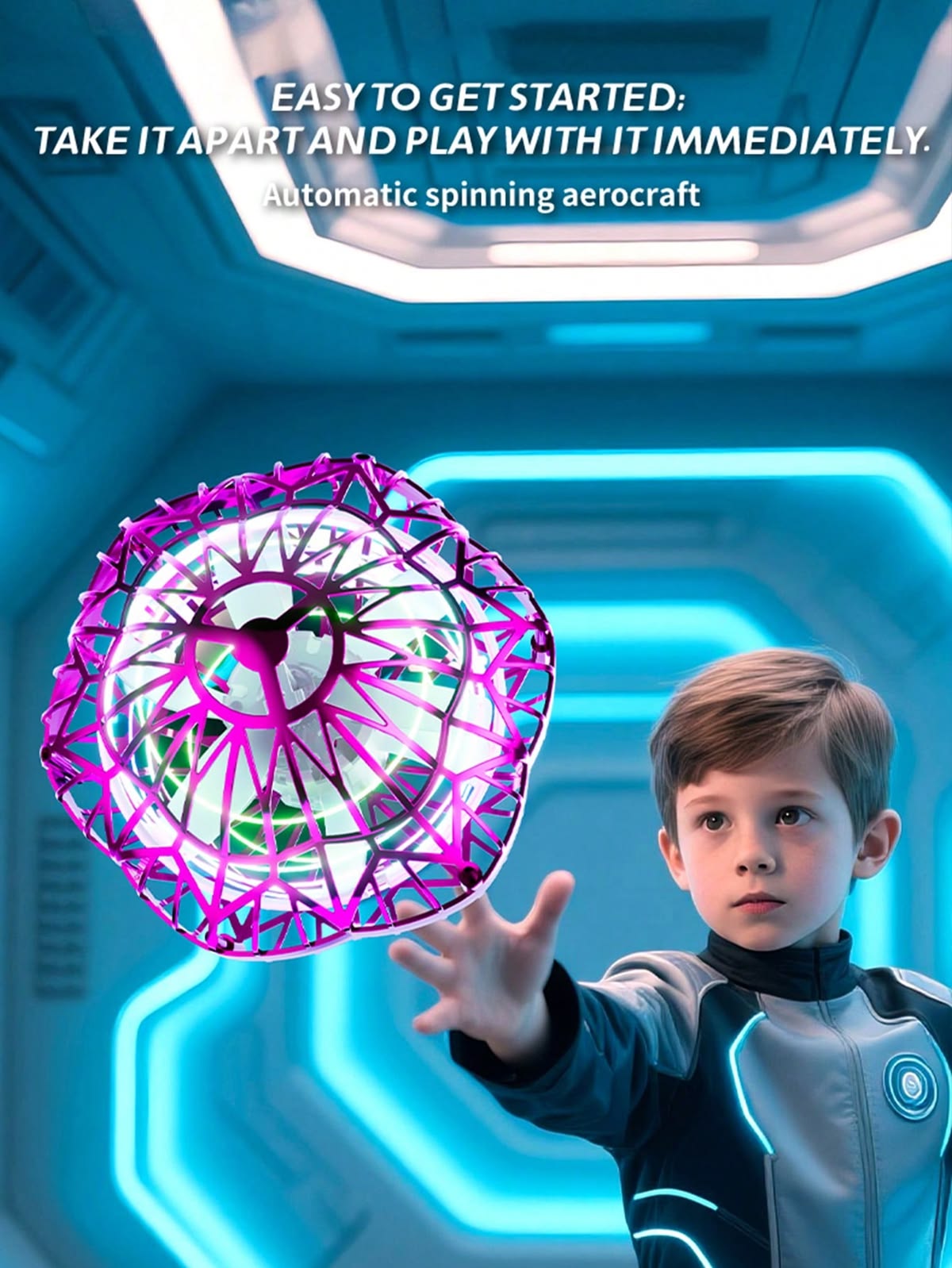 Luminous Flying Spinner Orb – Fun Family Drone Ball & Adult Stress Reliever
