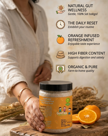 GutFizz-orange flavour husk powder